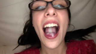 Allison swallows a load during her Amateur Allure audition. Allison swallows a load during her Amateur Allure audition.