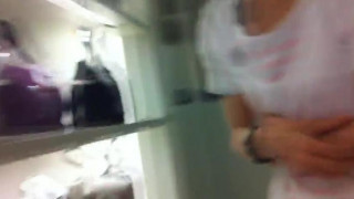 Japanese Salesgirl Cleavage Downblouse/Upskirt Voyeur Part 4 Japanese Salesgirl Cleavage Downblouse/Upskirt Voyeur Part 4