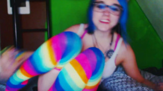 I love rainbows. I look like a rainbow. My hair matches so well lol. I love rainbows. I look like a rainbow. My hair matches so well lol.