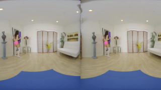 Wankz - Cute yoga gymnast has some fun with a big white cock in VR Wankz - Cute yoga gymnast has some fun with a big white cock in VR