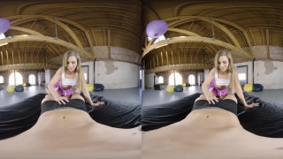 Slut in a mini skirt gets fucked doggystyle while moaning in VR Slut in a mini skirt gets fucked doggystyle while moaning in VR