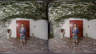 Realtor sells house using her body and the tight teen home owner in VR Realtor sells house using her body and the tight teen home owner in VR