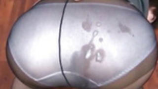 ブルーナイロン100%パンティーとパンストスペルマ ブルーナイロン100%パンティーとパンストスペルマ