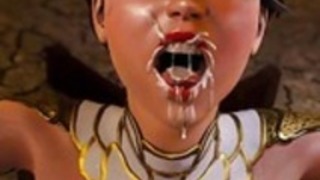 3D変態モンスターのdeepthroatパート1