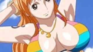 ナミ非常にセクシー&ビキニ雌犬(ワンピース) ナミ非常にセクシー&ビキニ雌犬(ワンピース)