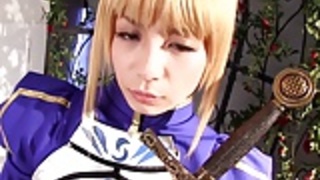 コスプレFSNセイバーのShによって指された後、中出しを楽しんでいます コスプレFSNセイバーのShによって指された後、中出しを楽しんでいます