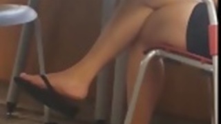 率直アジアの図書館ブラックフリップは、Pt 2フィート美脚フロップ 率直アジアの図書館ブラックフリップは、Pt 2フィート美脚フロップ