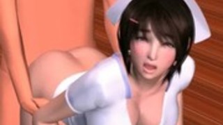 【3Dエロアニメ】可愛い激萌えナースがエッチな手コキ愛撫でフル勃起させたチンコにバックで滅多刺し! 【3Dエロアニメ】可愛い激萌えナースがエッチな手コキ愛撫でフル勃起させたチンコにバックで滅多刺し!