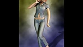 3Dベイブは、デニムのすべてのドレス 3Dベイブは、デニムのすべてのドレス