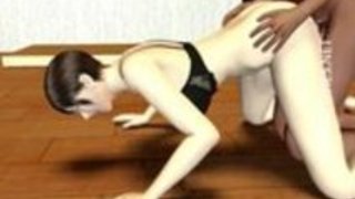 3Dアニメの雌犬は2大きな黒いディックスを食べる 3Dアニメの雌犬は2大きな黒いディックスを食べる