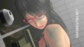 メガネのおもちゃの女性陰部で3Dアニメのひよこ メガネのおもちゃの女性陰部で3Dアニメのひよこ