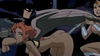 ジャスティスリーグ変態 - バットマンのペニスのための2つの雛 ジャスティスリーグ変態 - バットマンのペニスのための2つの雛