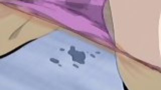 セクシーなランジェリーのアニメの女の子は、屋根の上に犬を犯さ セクシーなランジェリーのアニメの女の子は、屋根の上に犬を犯さ