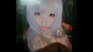 コスプレイヤーサクのおっぱいにぶっかけ コスプレイヤーサクのおっぱいにぶっかけ