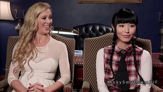 Foreign student punished with rough sex in threesome Foreign student punished with rough sex in threesome